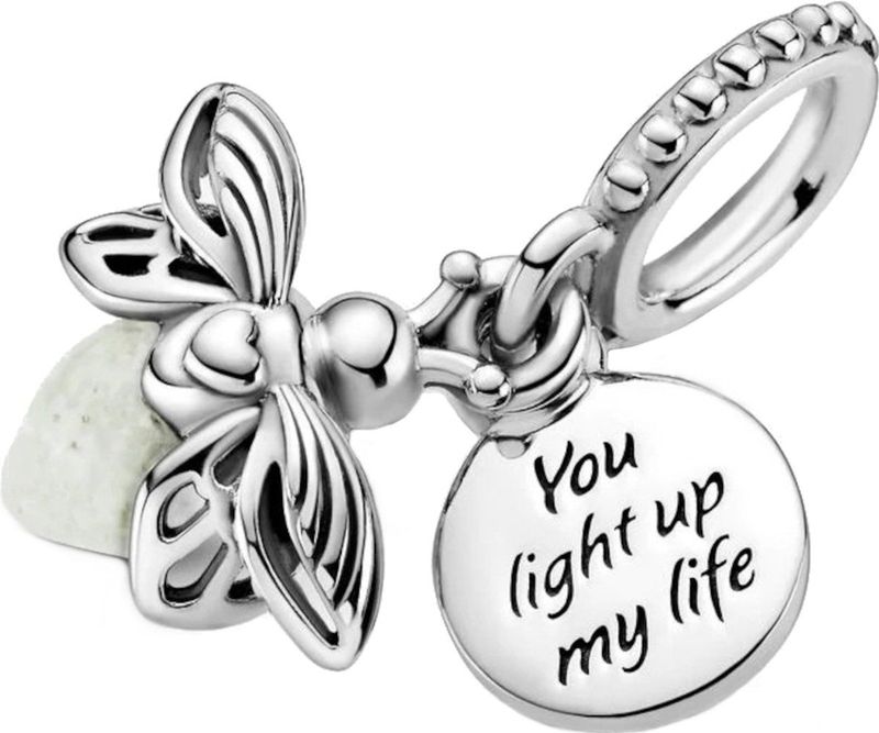 Pandora - 799352C01 - Glow-in-the-dark Firefly - Hangende Bedel