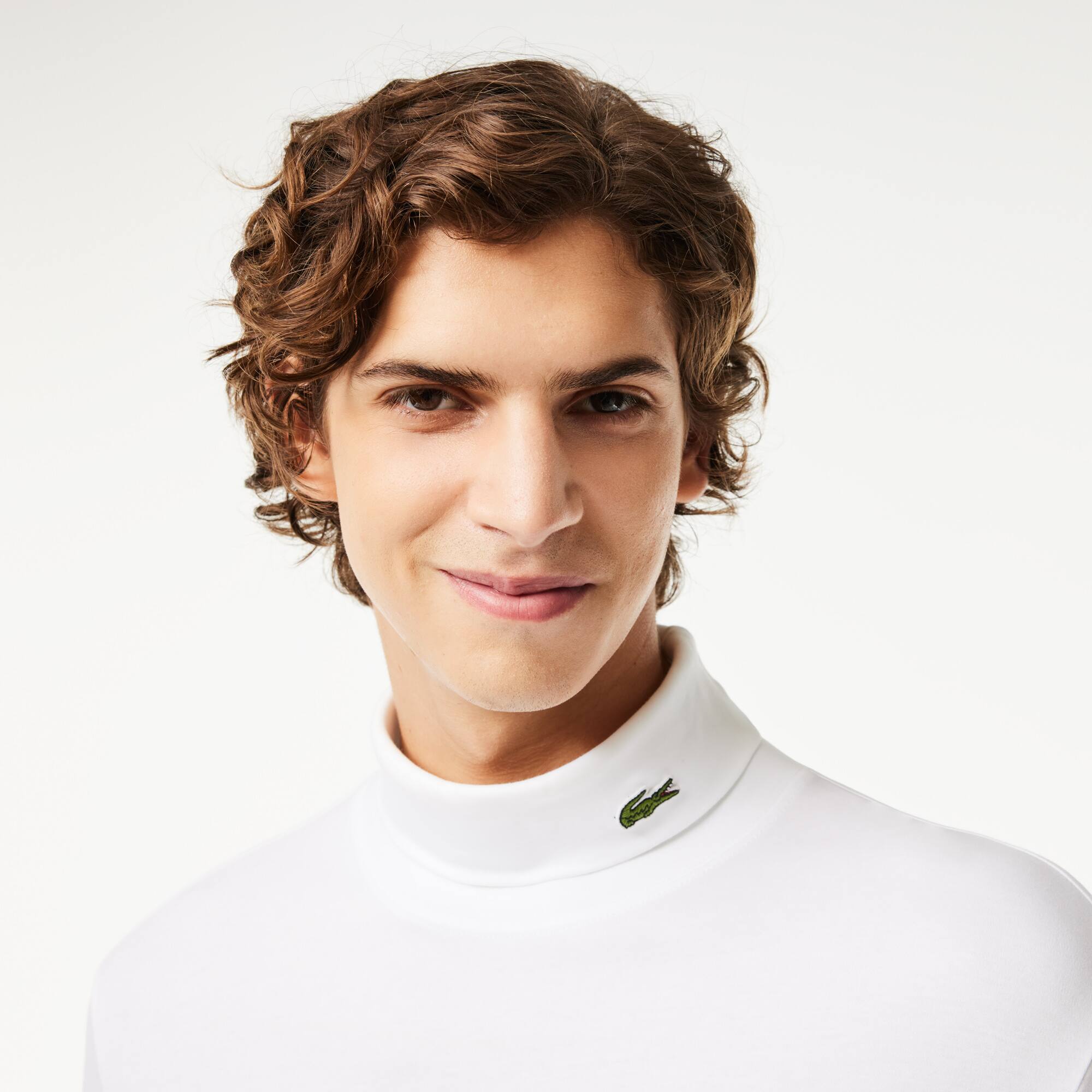 Herren-Shirt mit Rollkragen aus Bio-Baumwolle T-Shirts - Weiss - Lacoste - Herren