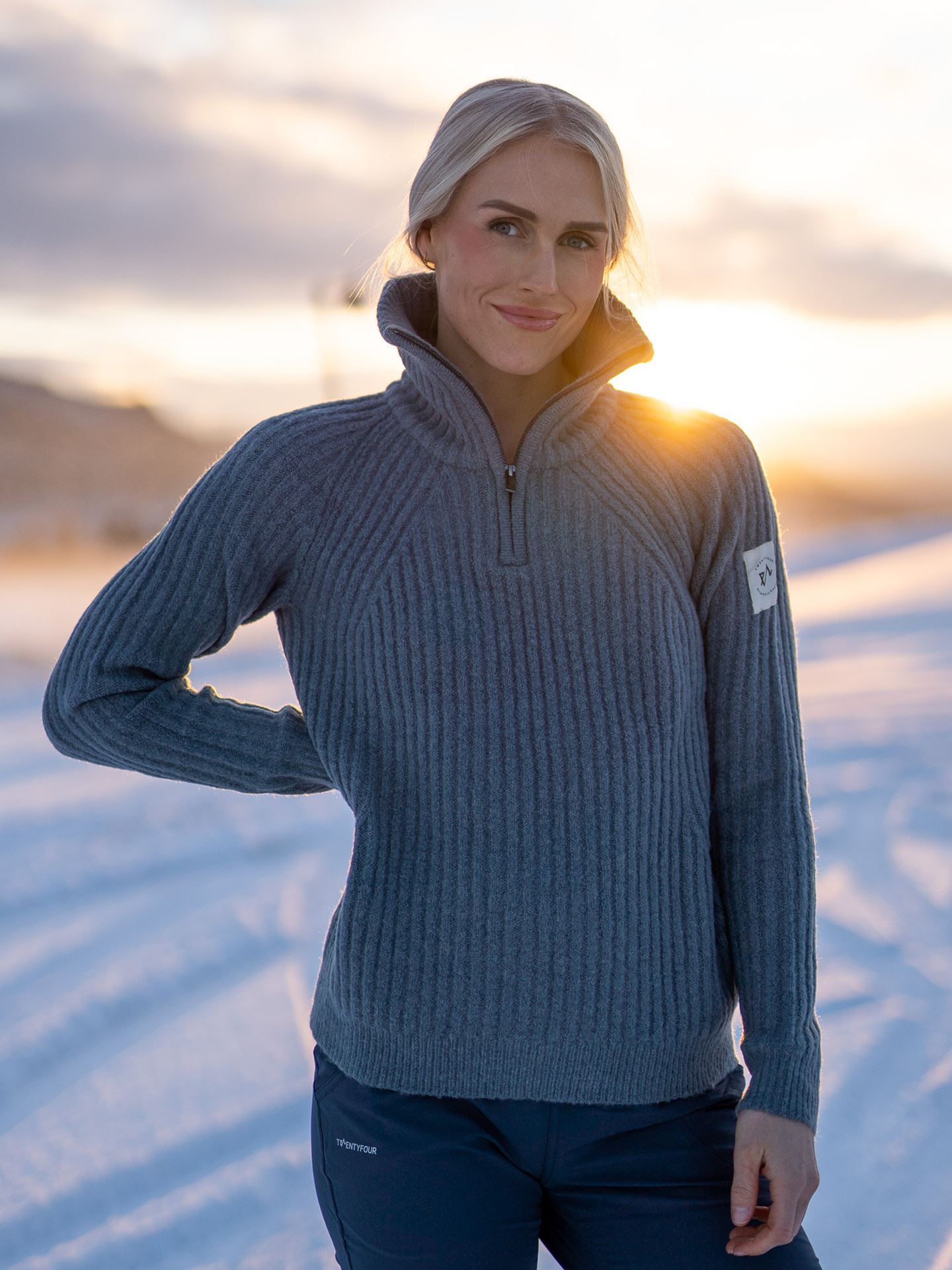 1222 Half Zip Genser