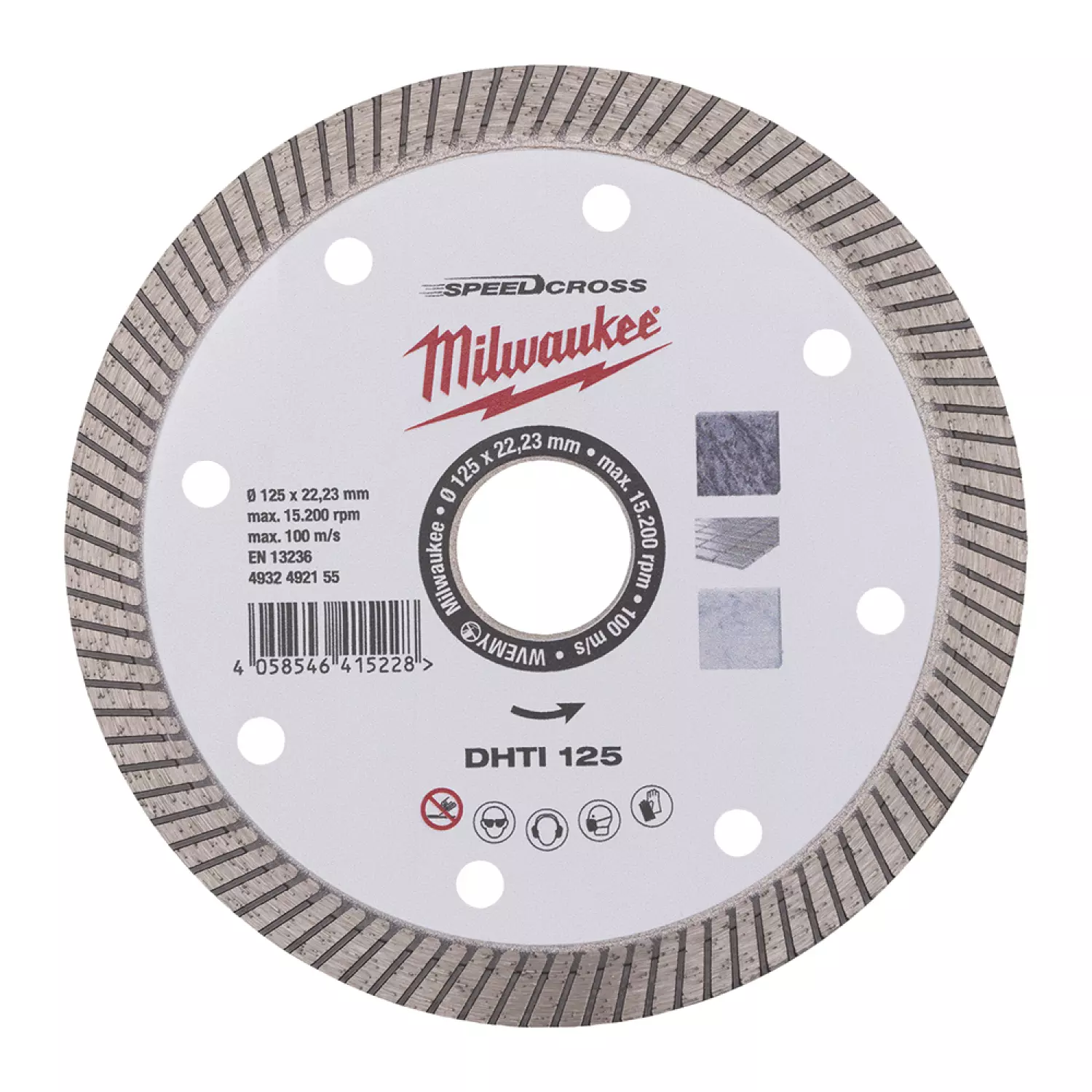 Milwaukee 4932492155 Diamantschijf - 125 x 22,23 x 2,3mm