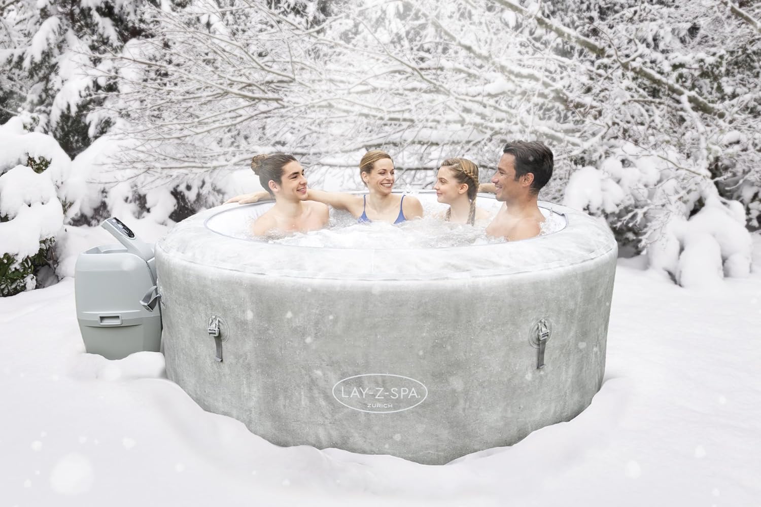 Spa gonflable rond BESTWAY Lay-Z-Spa® Miami Airjet™ 2 - 4 personnes