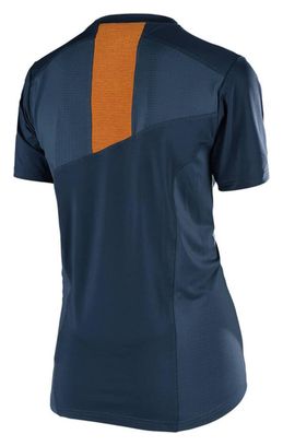 Maillot Manches Courtes Femme Troy Lee Designs Skyline Bleu / Orange