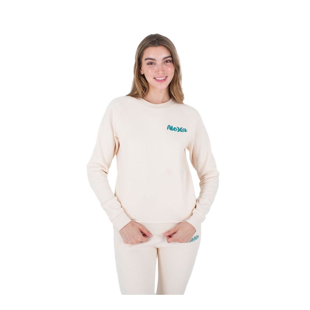 Hurley ALOHA LOGO CREW - Sweat Femme phantom rose