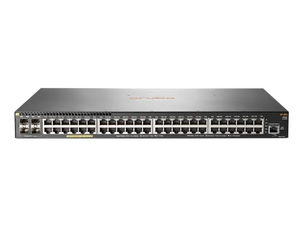 [OUTLET] - HPE Aruba 2540 48G PoE  4SFP  - Switch - Administreret - 48 x 10/100/1000 (PoE )   4 x 10 Gigabit Ethernet / 1 Gigabit Ethernet SFP  - desktop, monterbar på stativ, væg-monterbar - PoE  (370 W)