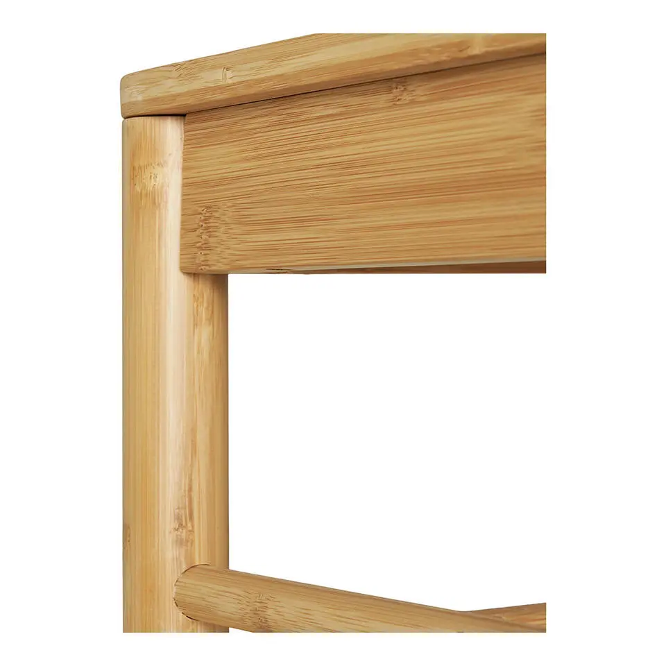 Kledingrek Naturel Bamboe - 14x39x165cm - Ember