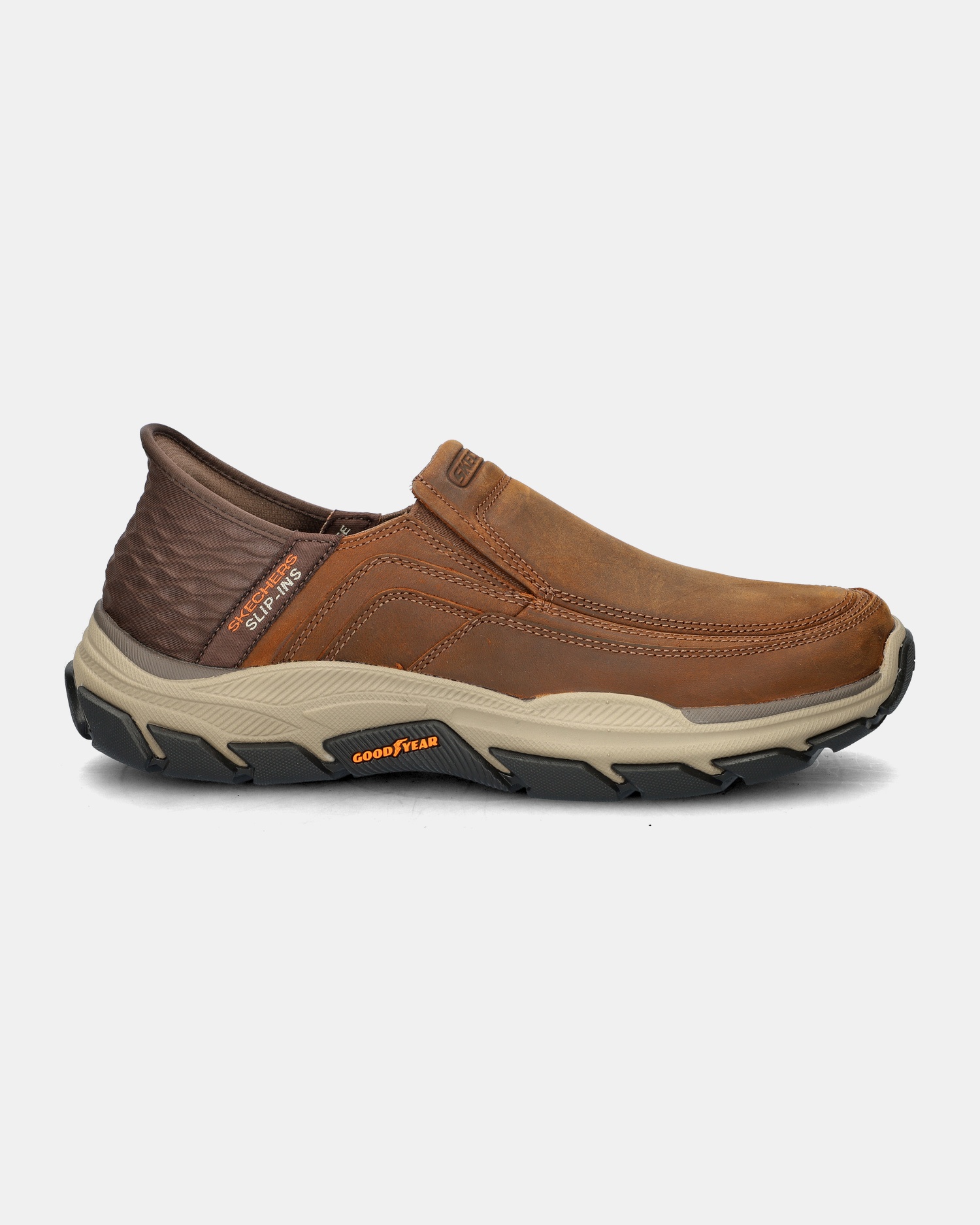 Skechers Hands Free Slip-Ins Respected Elgin Instapschoenen  - bruin