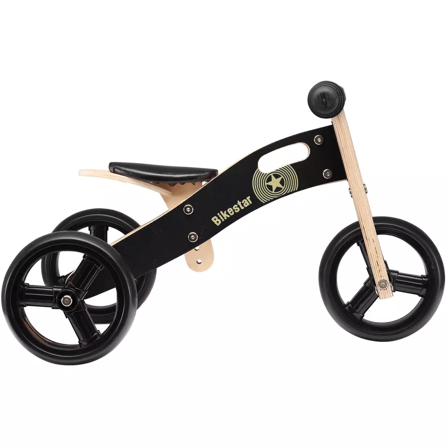 Bikestar Laufrad 7 Zoll Holz schwarz