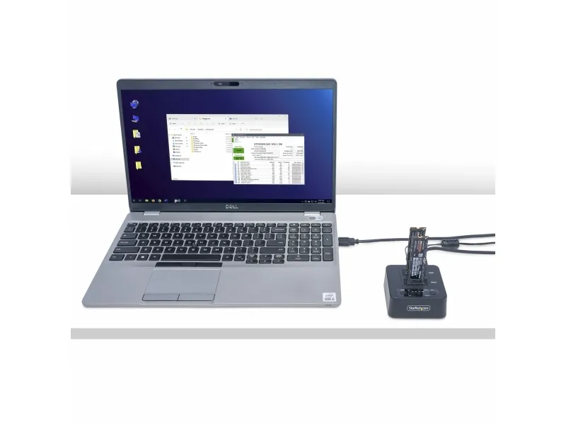 StarTech.com 1:1 Standalone M.2 NVMe Drive Duplicator and Dock - Solid state/harddisk-duplikator - 2 bays (PCIe (NVMe)) - TAA-kompatibel
