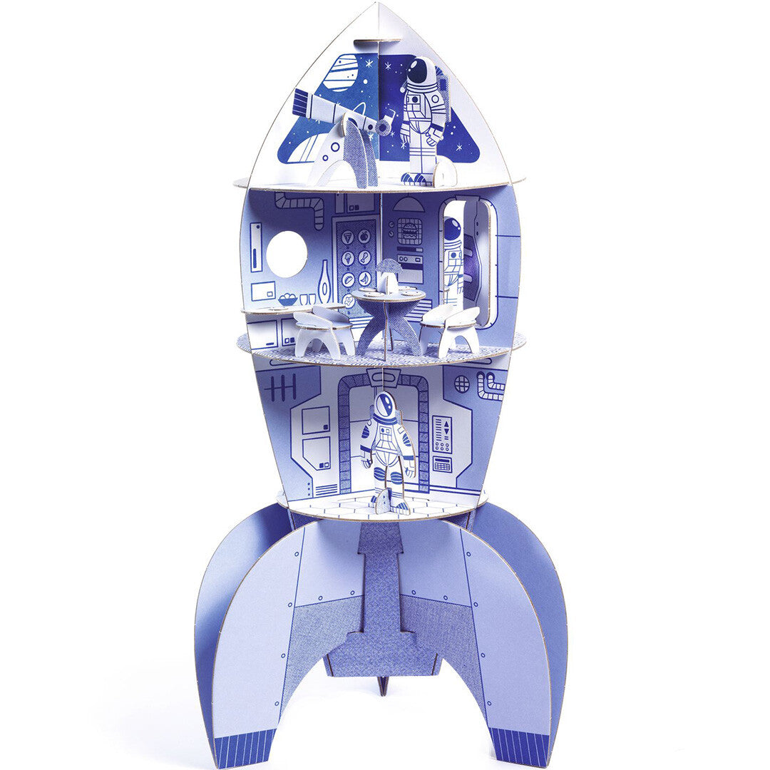 Djeco 3D kleurplaat raket
