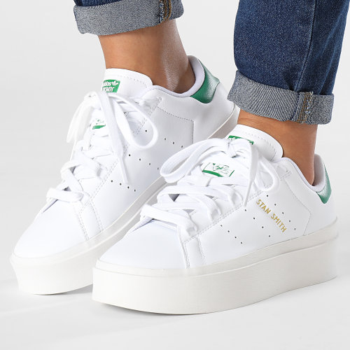 Baskets Femme Stan Smith Bonega GY9310 Cloud White Green