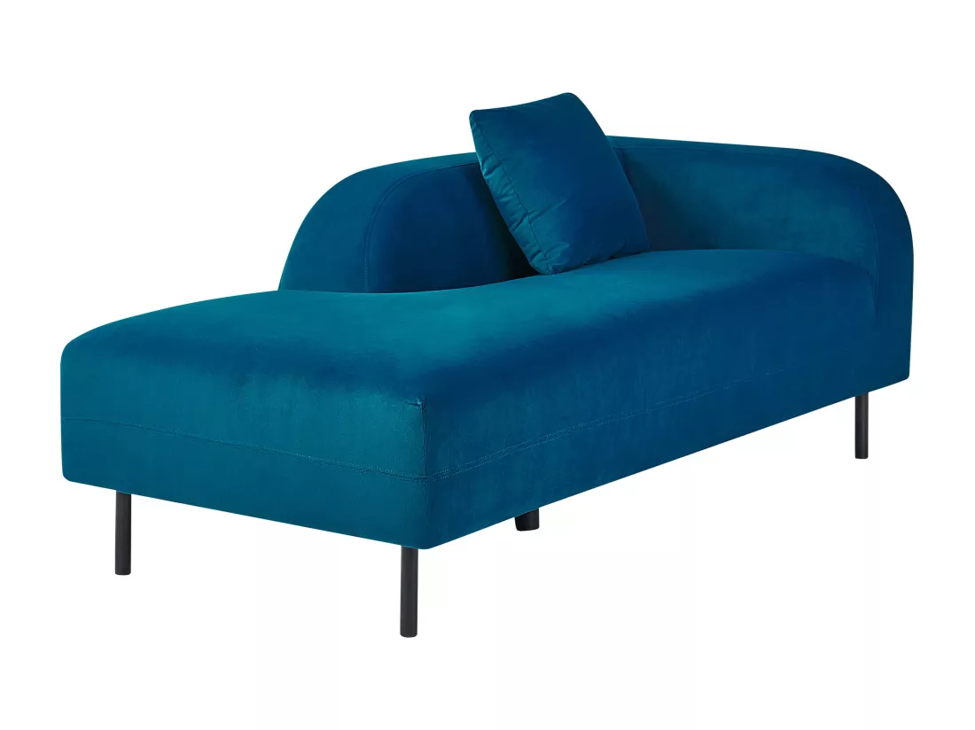 Chaise longue bleu marine côté gauche LE CRAU