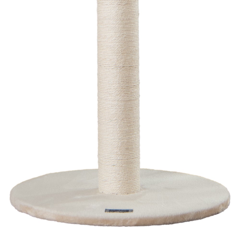 Home Deluxe - NEVA Krabpaal - Kleur: Beige, Afmetingen: 101 x 49 x 49 cm, Materiaal: Polyester, Sisal, Frame: MDF | Krabpaal voor katten