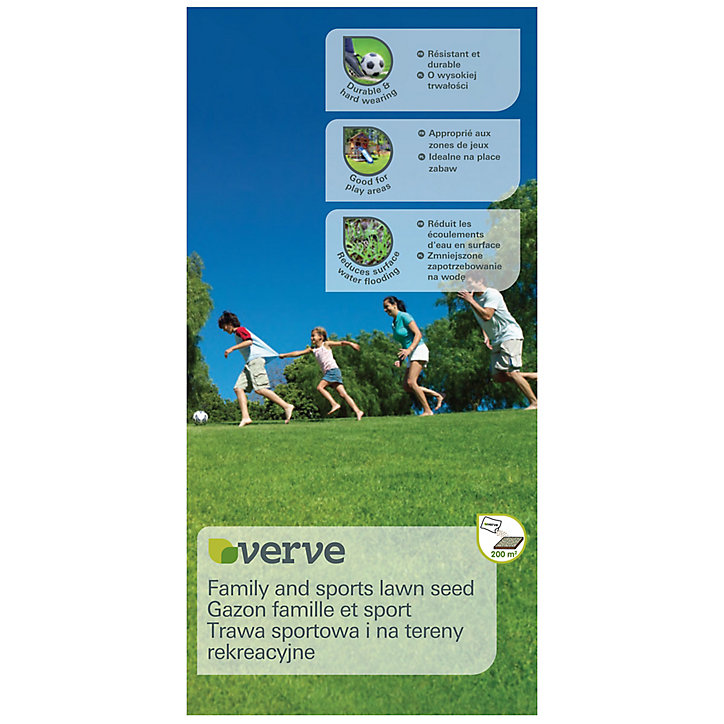Gazon universel sport et jeux, 200 m2, 5 kg, Verve