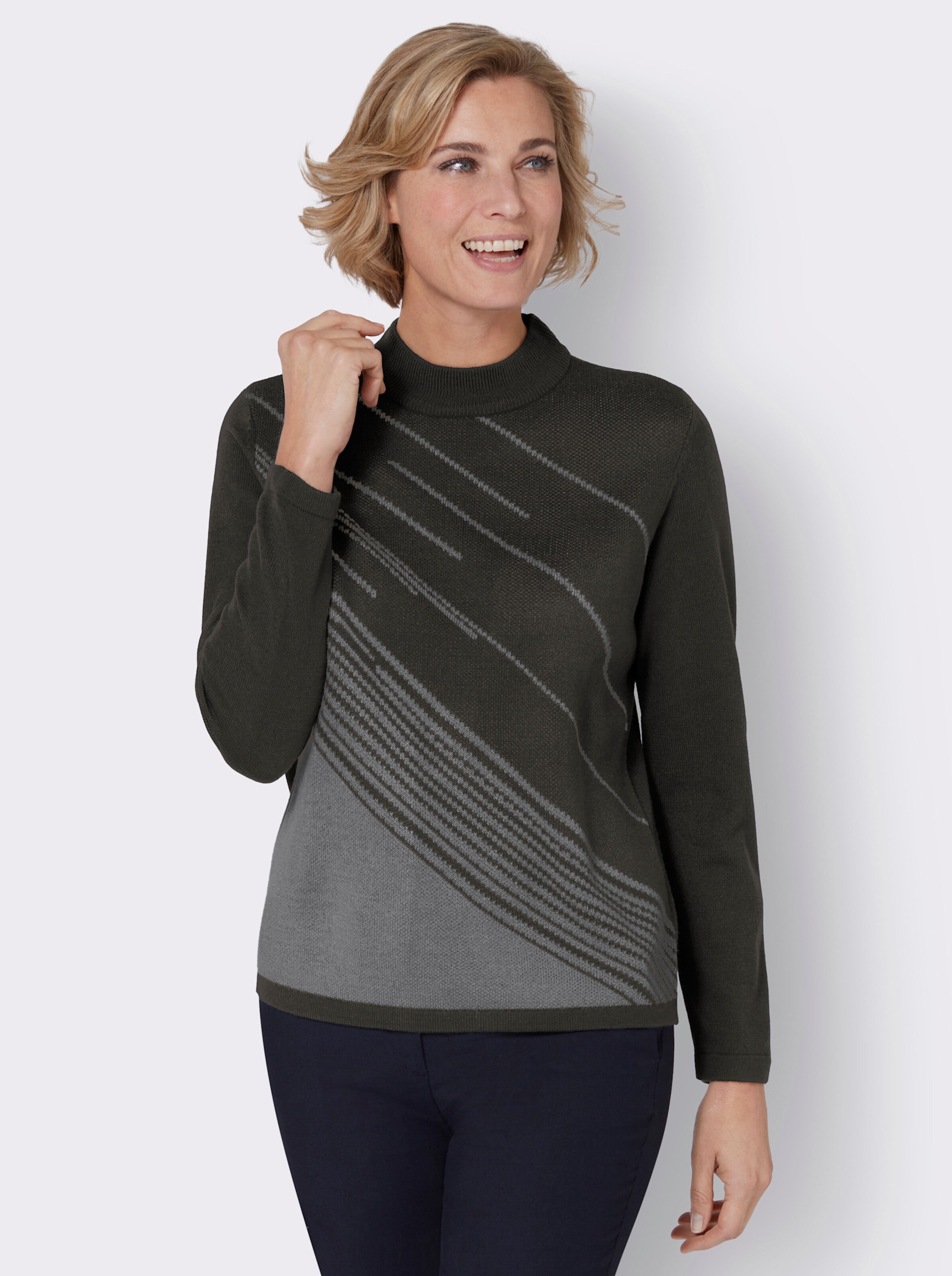 Jacquard-Pullover