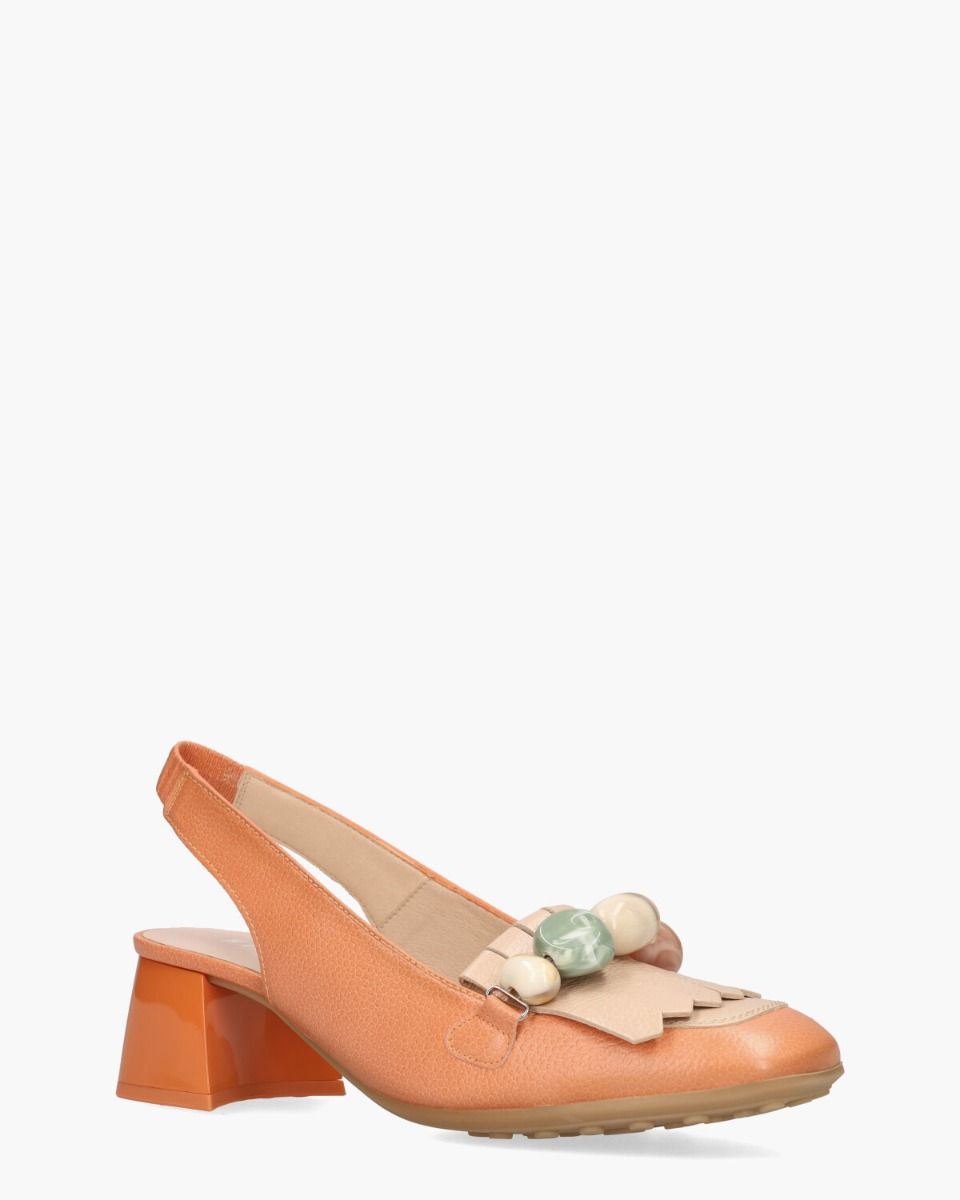 Hispanitas HV253945 Oranje Dames Slingbackloafers