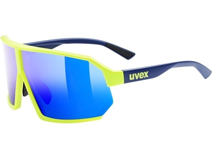 uvex Sportbrille sportstyle 237, Blau/Gelb Velobrille