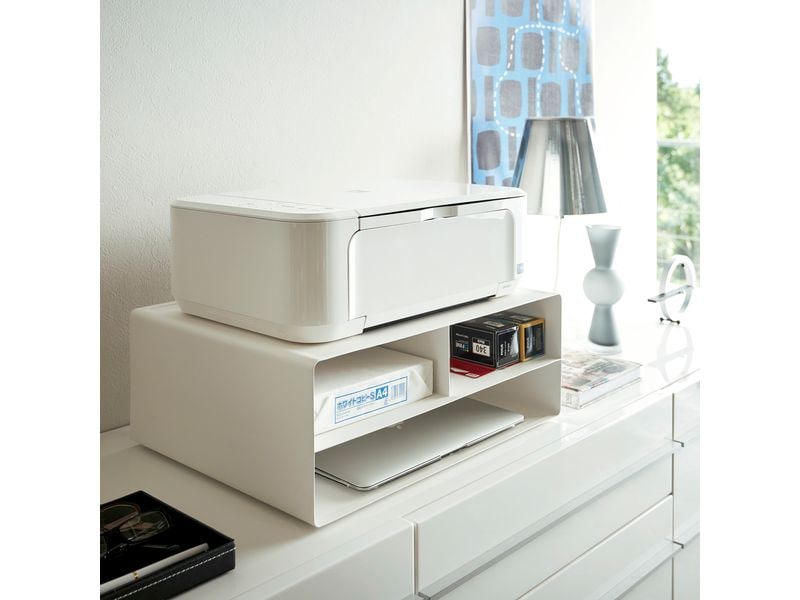 Yamazaki Multifunktionswagen Tower Weiss Rollbares Regal