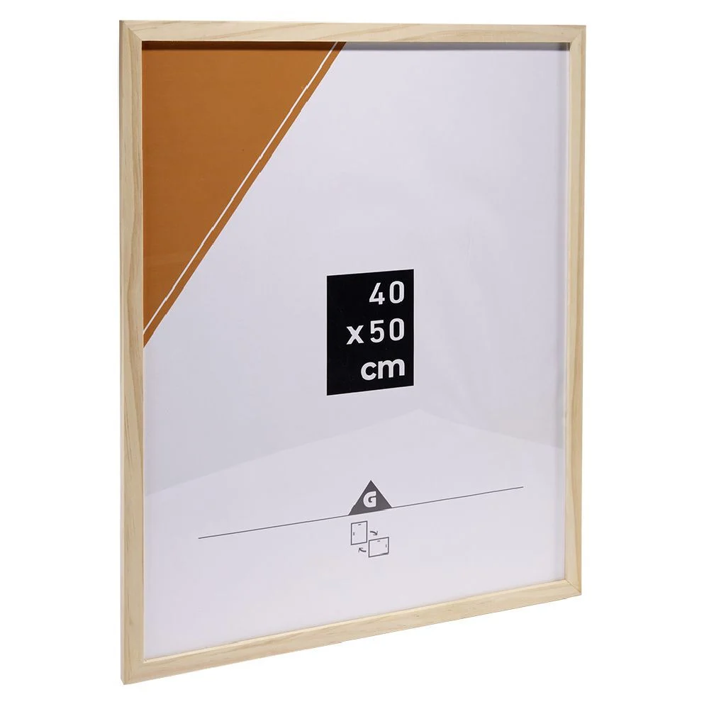 Cadre photo en pin 1 vue 40x50cm