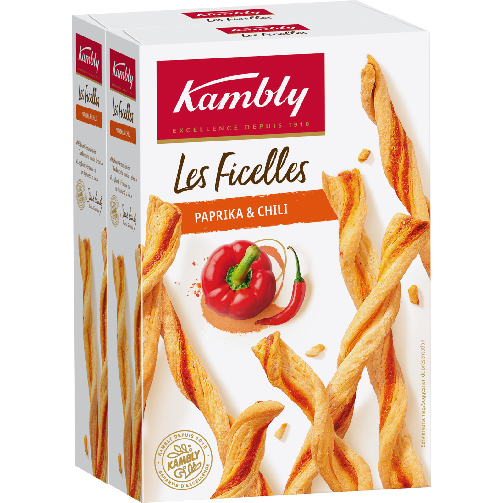 Kambly Ficelles Paprika Chili 2 x 100 g