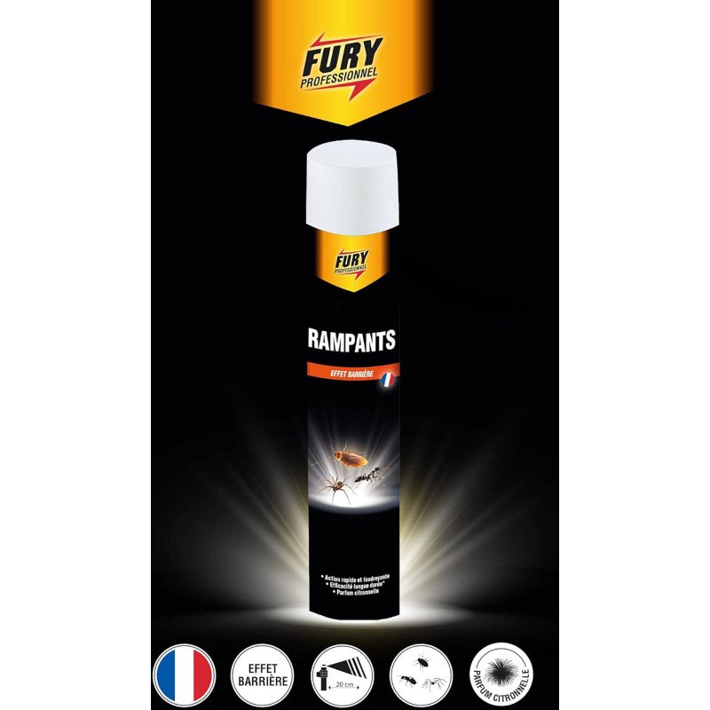 Insecticide Fury - tous rampants - Aérosol de 400 ml