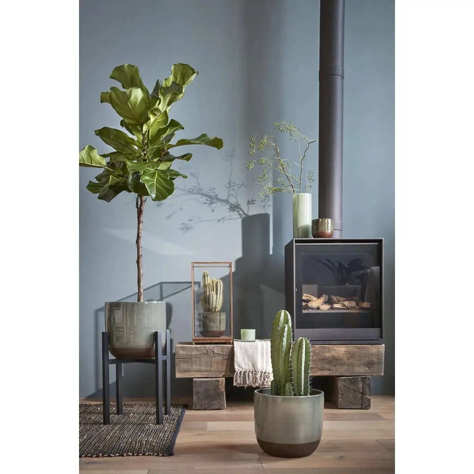 Mica Decorations Ascot Plantenstandaard L41,5 x B41,5 x H50 cm Zwart