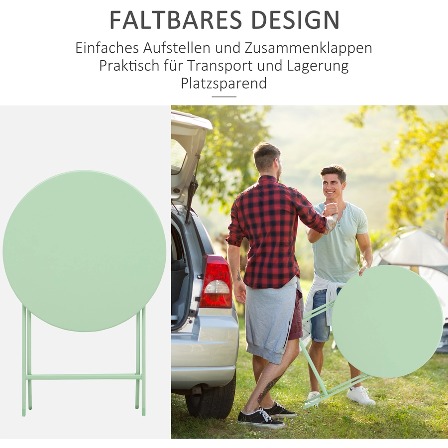 Outsunny Gartenmöbel-Set im kompaktem Design grün