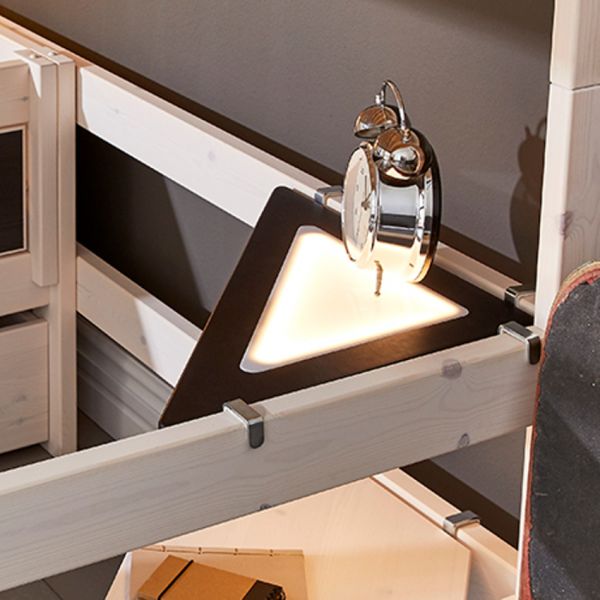 LIFETIME Kidsrooms Hoeklegplank Met Lamp Zwart