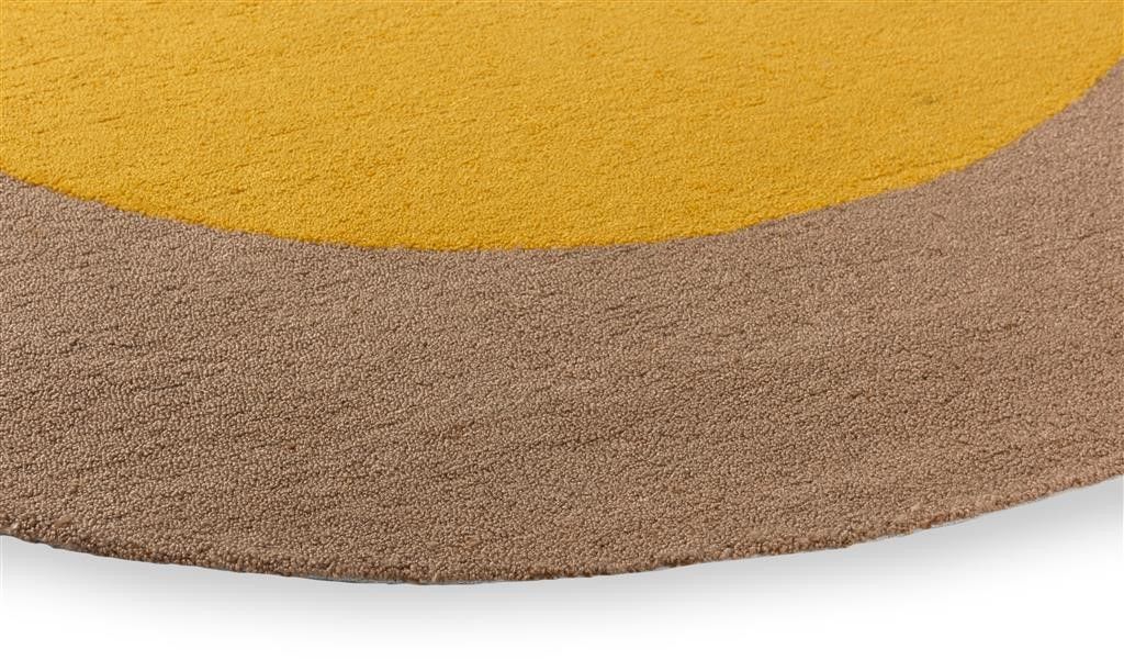Vloerkleed Festival Round Yellow 496306 Habitat  | Brink & Campman