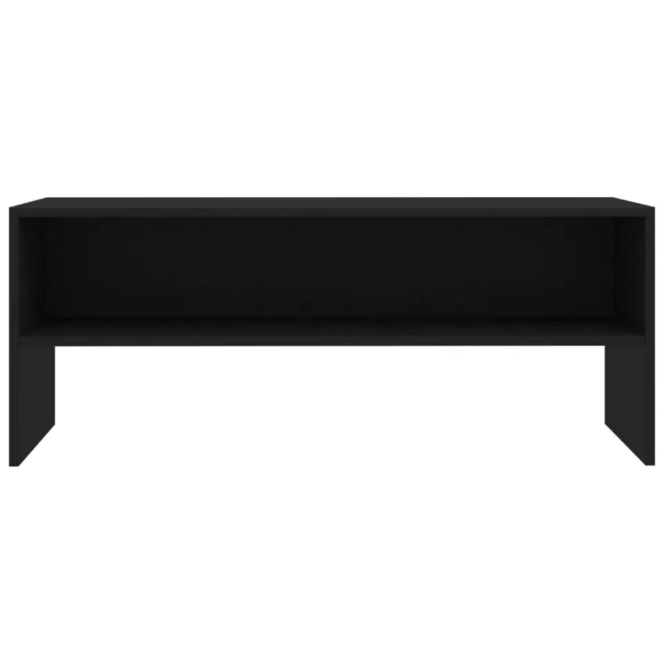 vidaXL - Tv-meubel - Zwart - Bewerkt hout