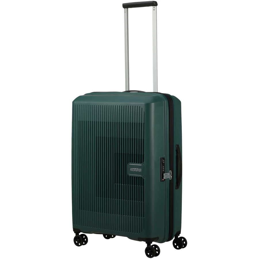 American Tourister Aerostep - 4-Rollen-Trolley M 67 cm erw. dark forest