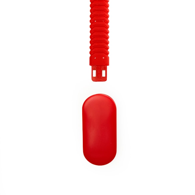 Boklampe Oppladbar Klemfeste LED, RØD