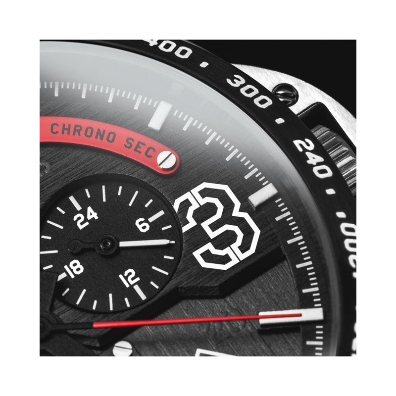 Montre homme meca-quartz chronographe japonais AVI-8 - Bracelet acier inoxydable - Date