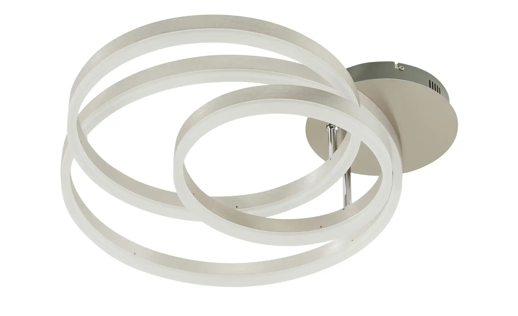 Meisterleuchten LED-Deckenleuchte, 3-flammig, Nickel matt `Ringe´