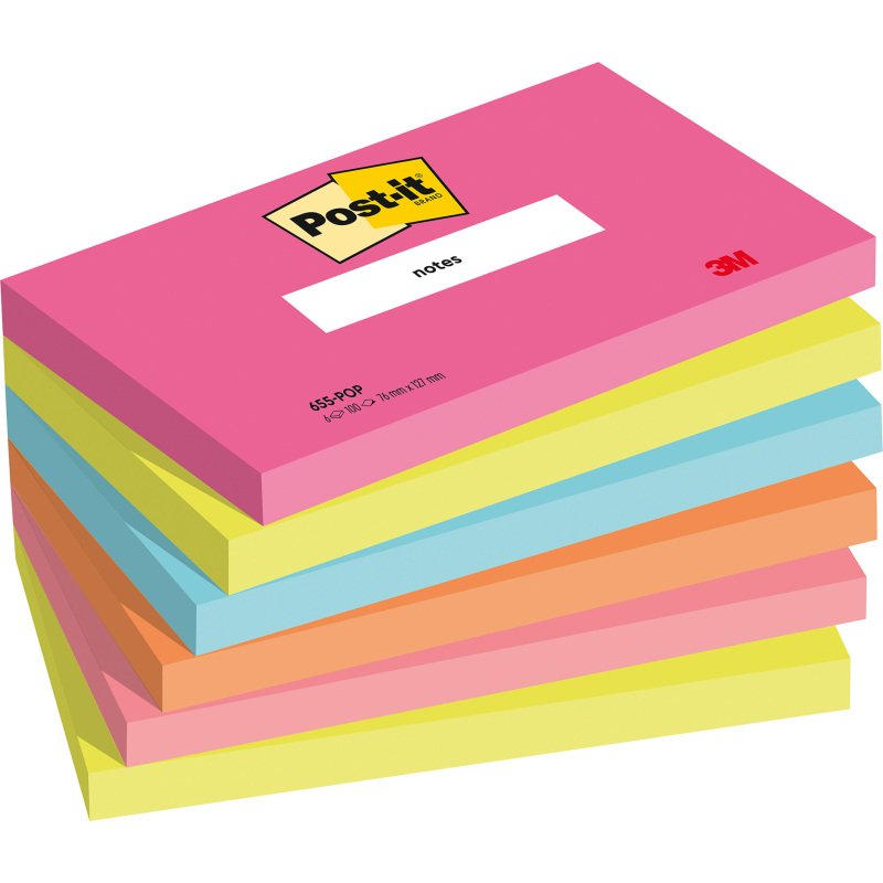 Notes repositionnables couleurs Poptimistic Post-it - bloc de 100 feuilles