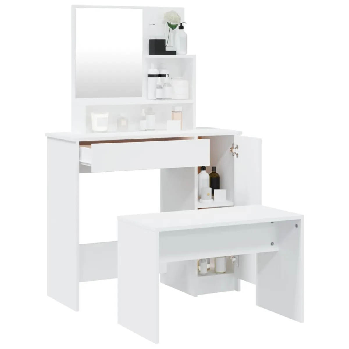 vidaXL Ensemble de coiffeuse - 86,5x35x136 cm