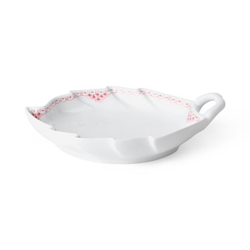 Royal Copenhagen Koral Riflet Blonde Bladformet Fad, 18x23 cm