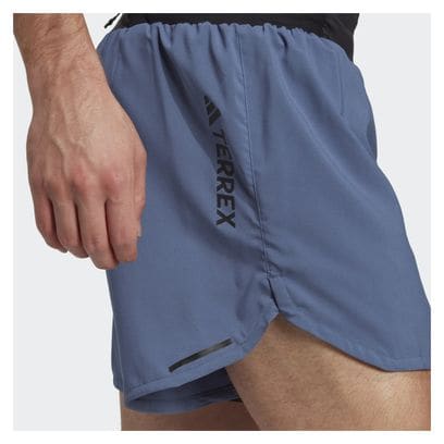Short adidas running Terrex Agravic 5in Bleu