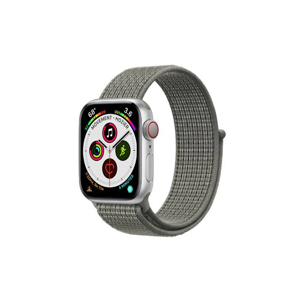 Apple Watch 6 (44mm) Nylon armbånd - Spuce Fog