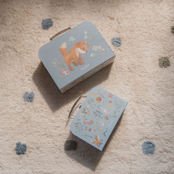 Little Dutch Kofferset Forest Friends blue