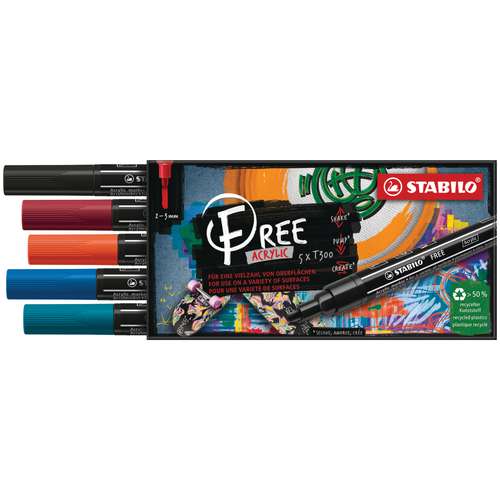 STABILO® FREE Acrylic Acrylmarker Sets