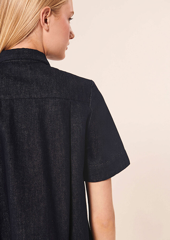 Chemise Camillableu marine en denim