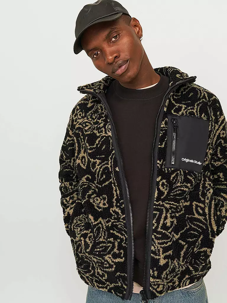 JACK & JONES Fleecejacke JORVESTERBRO grau