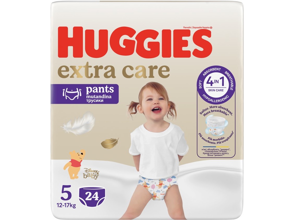 FRALDA CUECA HUGGIES T5 12-17KG 24UN