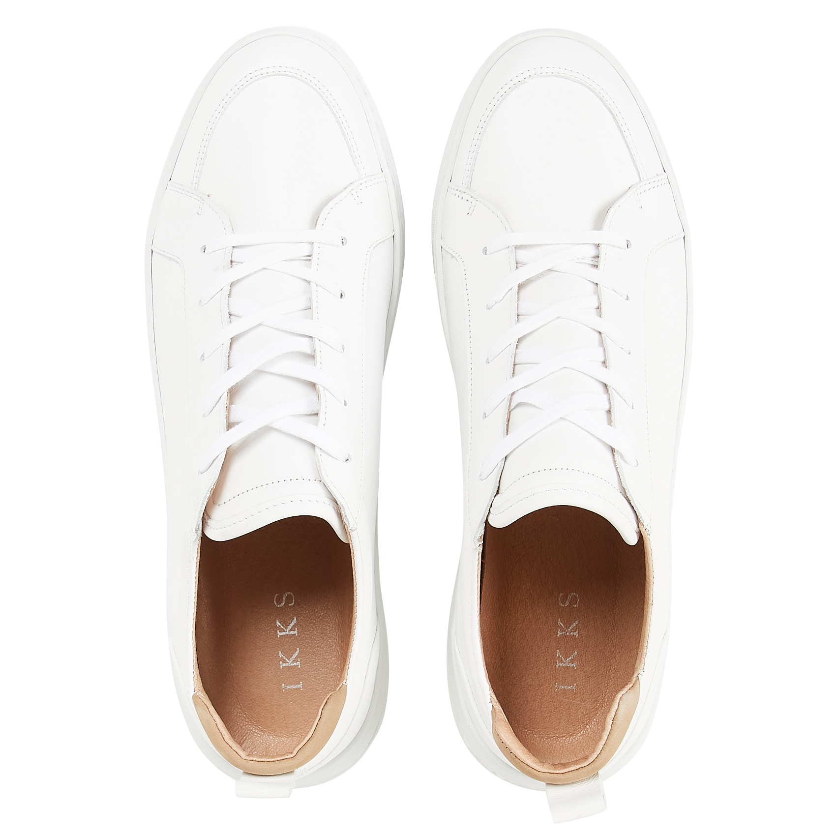 Baskets basses en cuir| Blanc