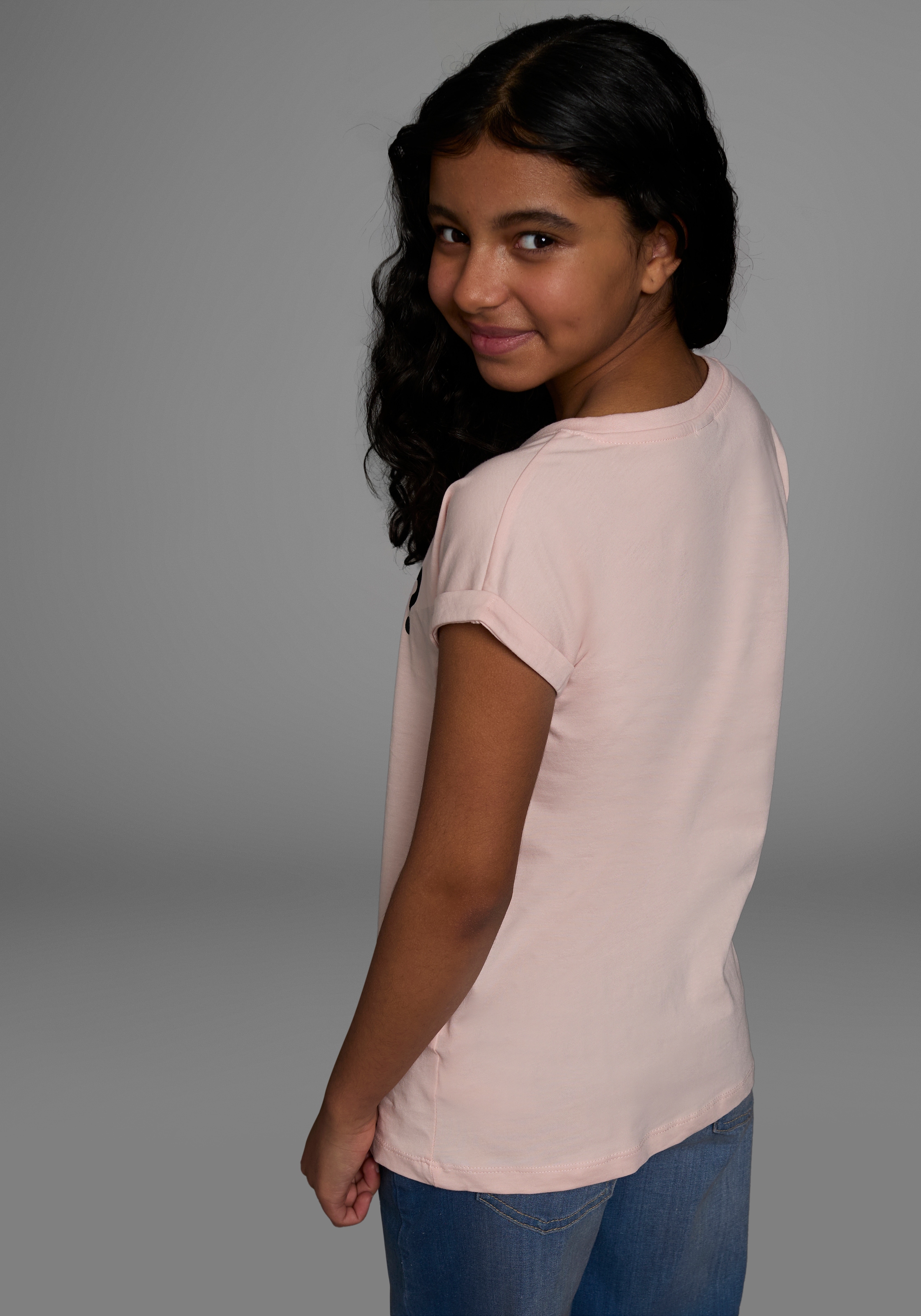 KIDSWORLD T-Shirt »&duso?«, kurzärmelig,  bedruckt,  Rundhalsausschnitt,  aus Baumwolle
