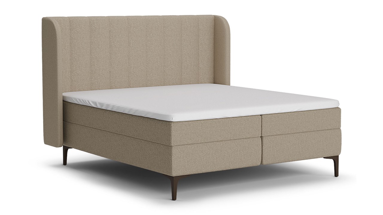 Boxspring Ivory - Soft teddy beige