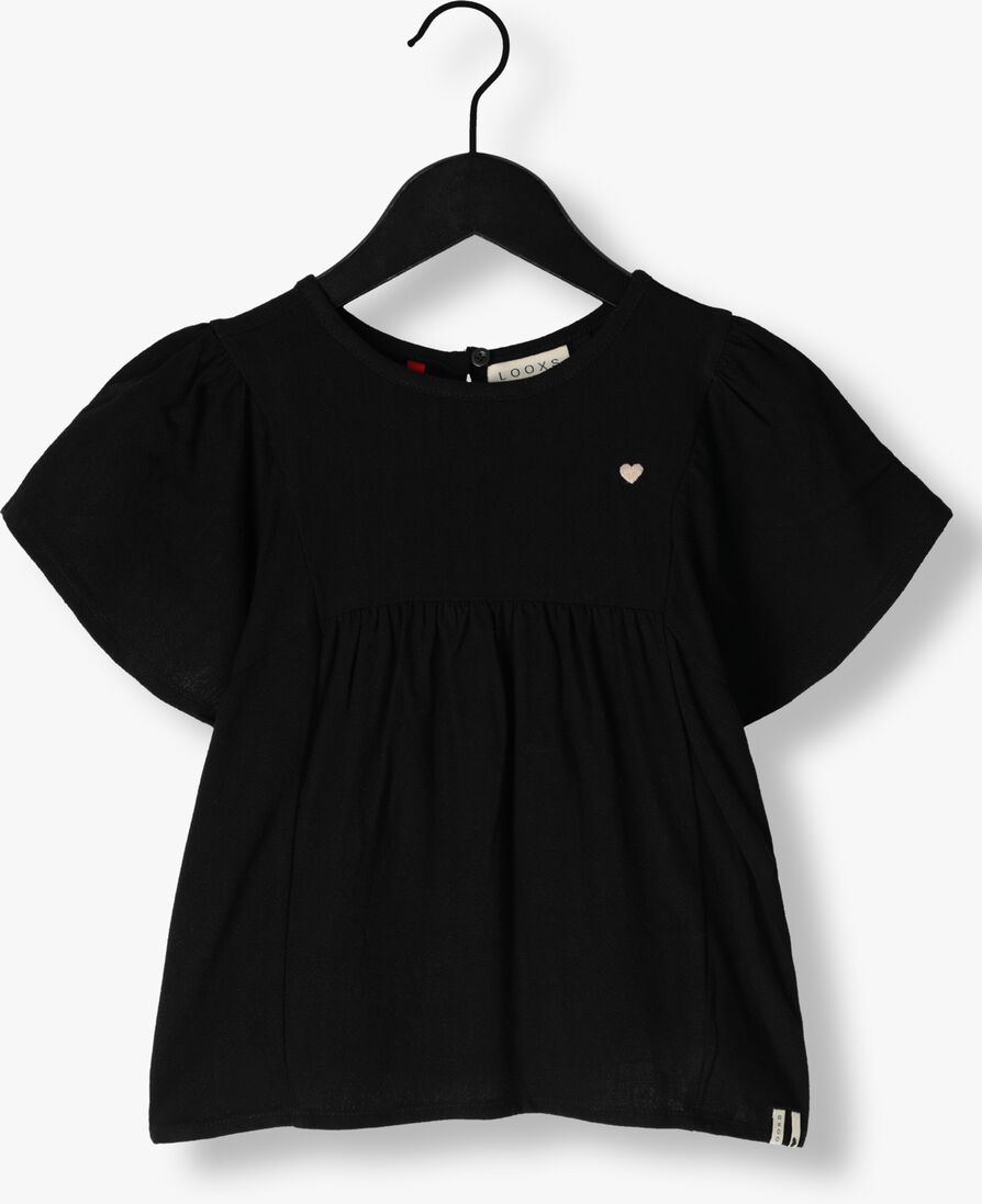 LOOXS Little zwarte looxs little t-shirt 2411-7108