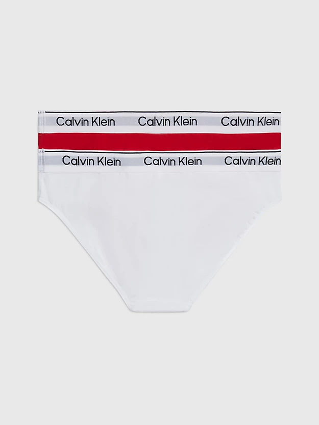 Conjunto de 2 calcinhas de biquíni infantis - Algodão moderno
