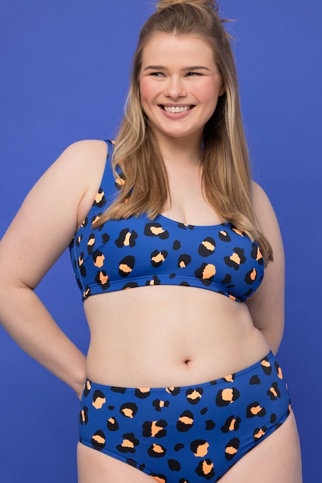 Bikini-Slip, High Waist, Leo Print