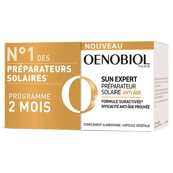 Oenobiol Sun Expert Anti-Aging Sun Preparation - Pacote com 2 x 30 cápsulas